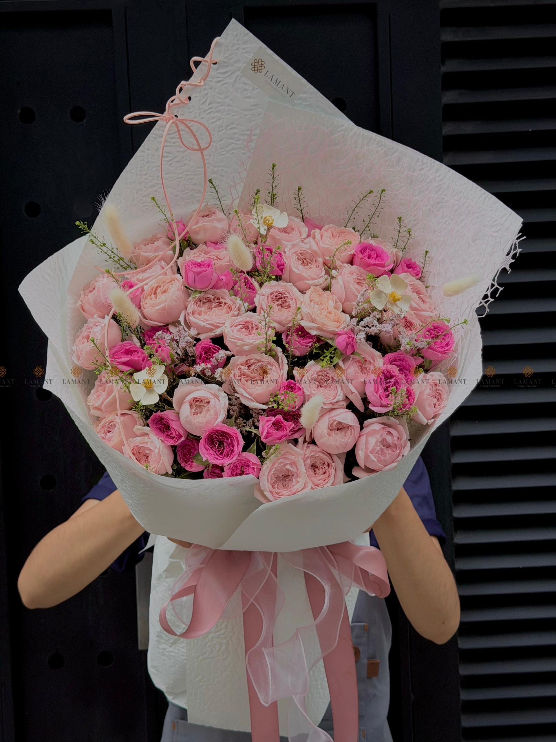 Bó hoa Hồng chùm Sophia mix Phăng và ngôi sao xanh A0559 - Hình ảnh 8