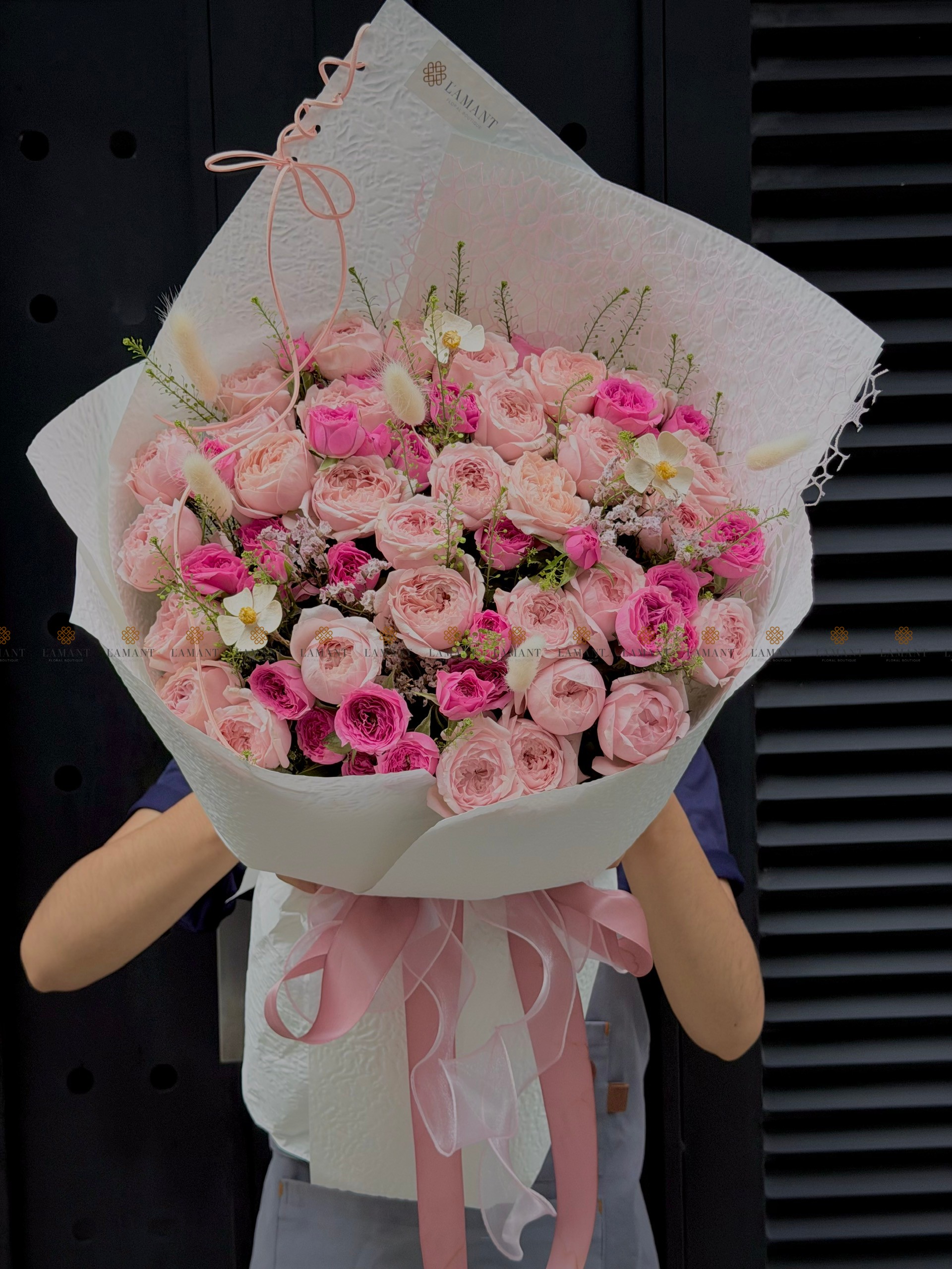 Bó hoa Hồng chùm Sophia mix Phăng và ngôi sao xanh A0559 - Hình ảnh 7