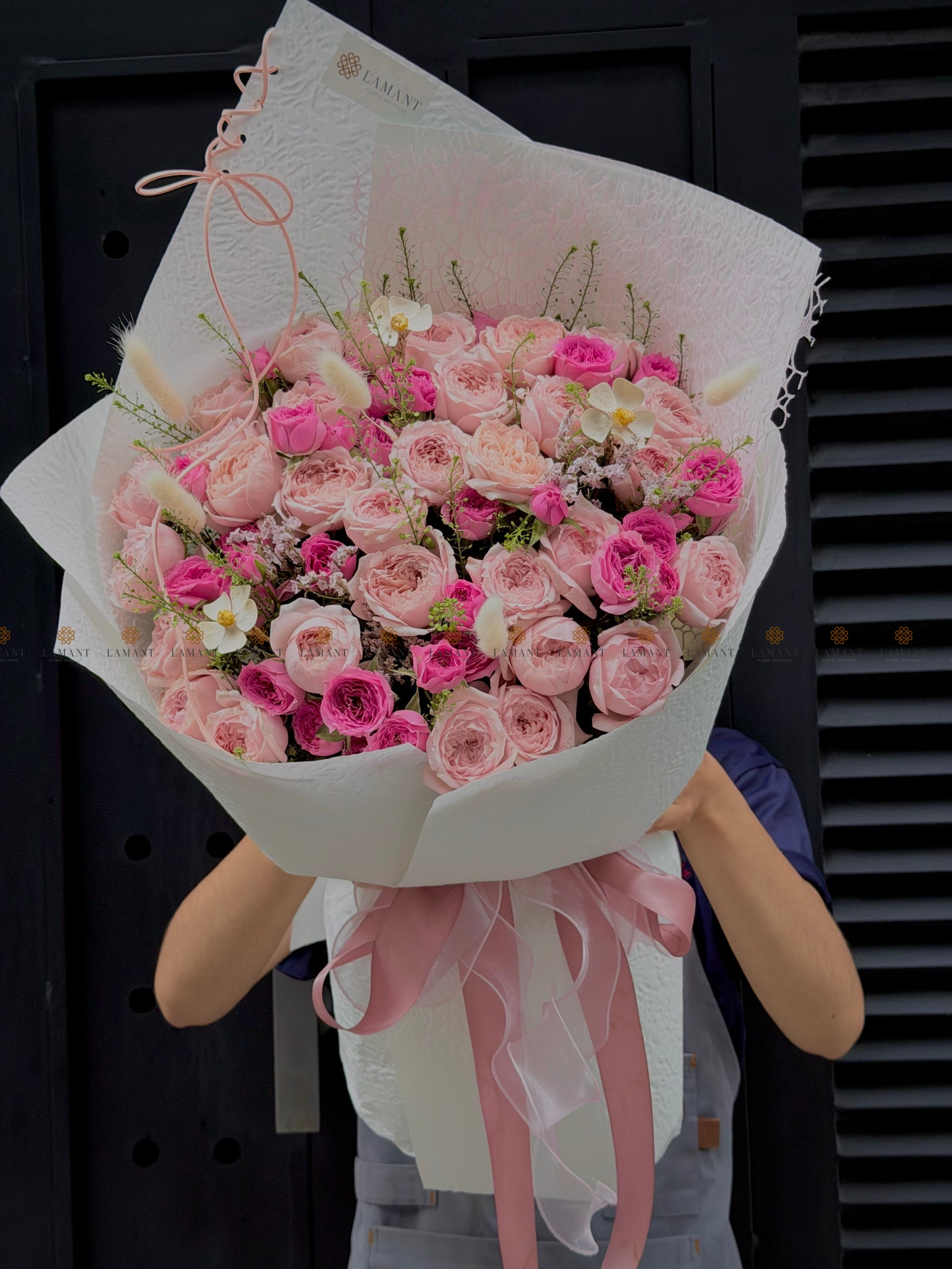 Bó hoa Hồng chùm Sophia mix Phăng và ngôi sao xanh A0559 - Hình ảnh 9