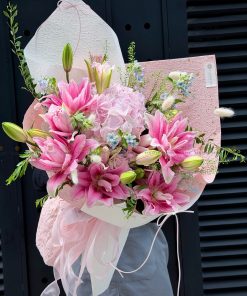 Bó hoa Julibe mix hoa phụ các loại A0563