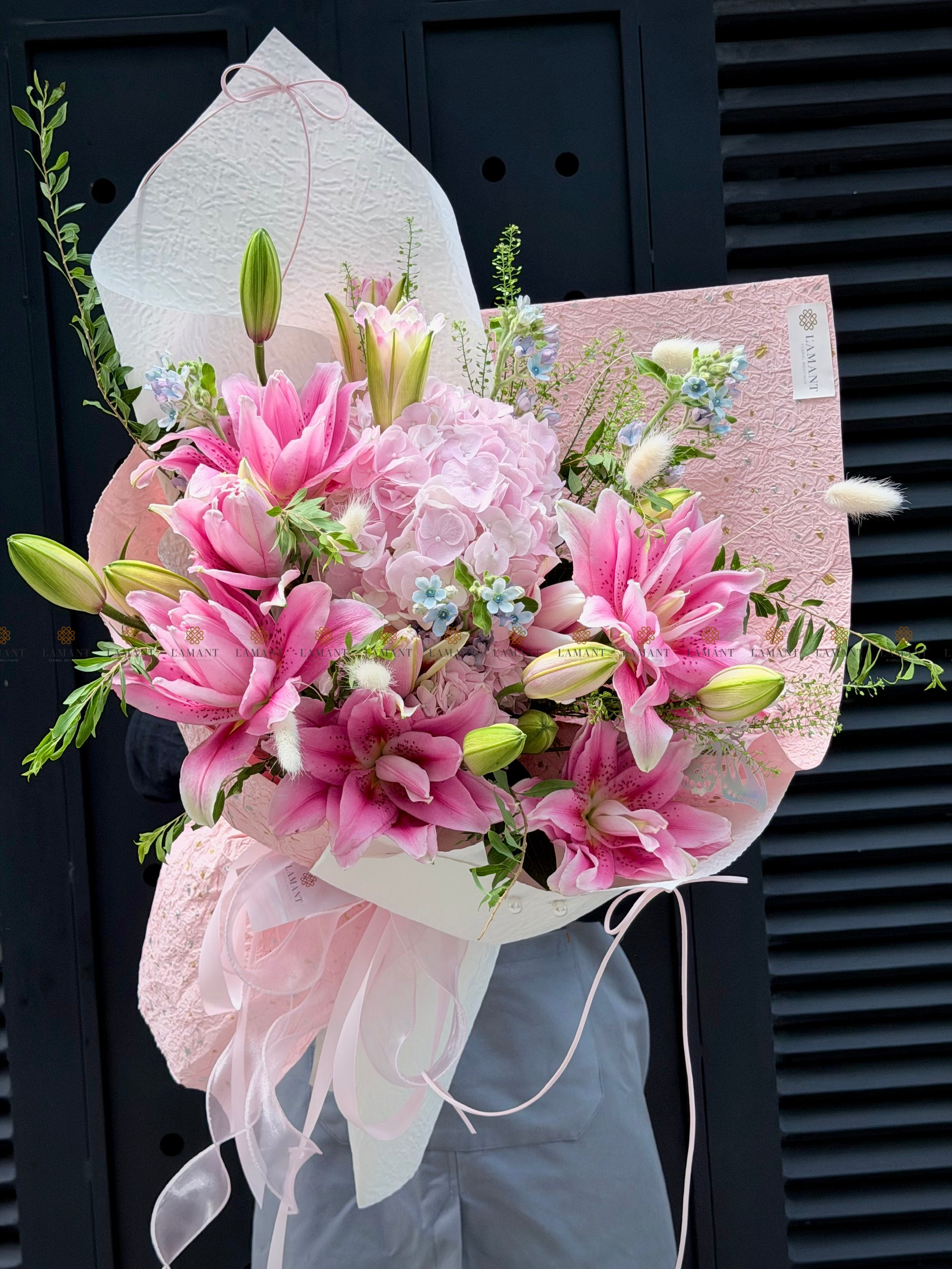 Bó hoa Julibe mix hoa phụ các loại A0563